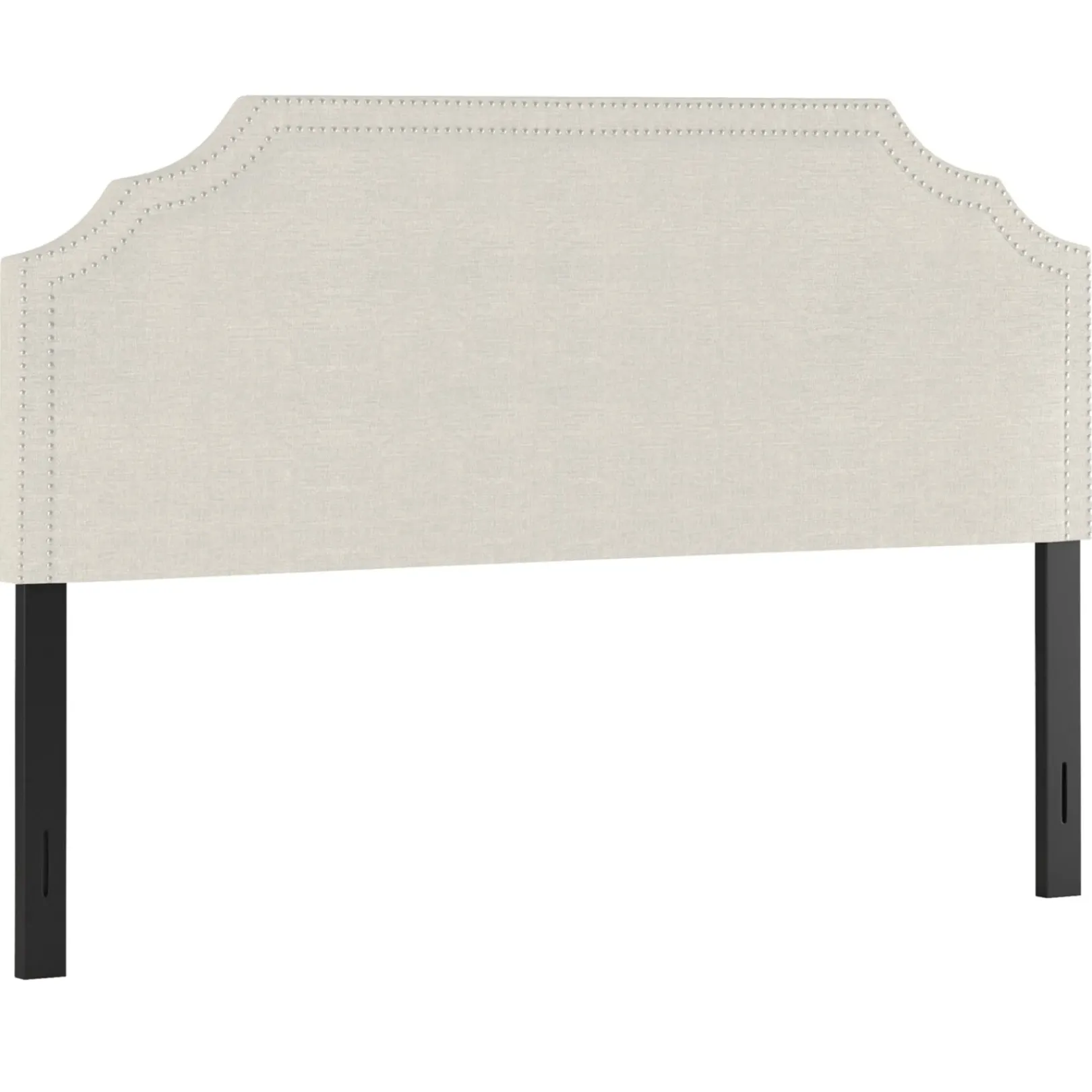 Belize Cream Nail Head Trim King Headboard Gift Selection Bedroom