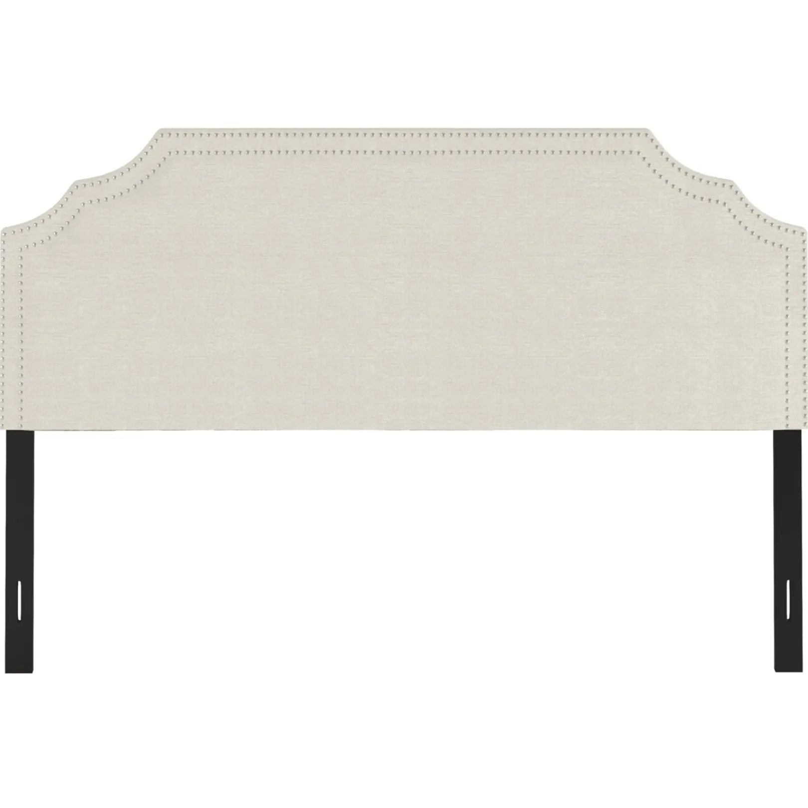 Belize Cream Nail Head Trim King Headboard Gift Selection Bedroom