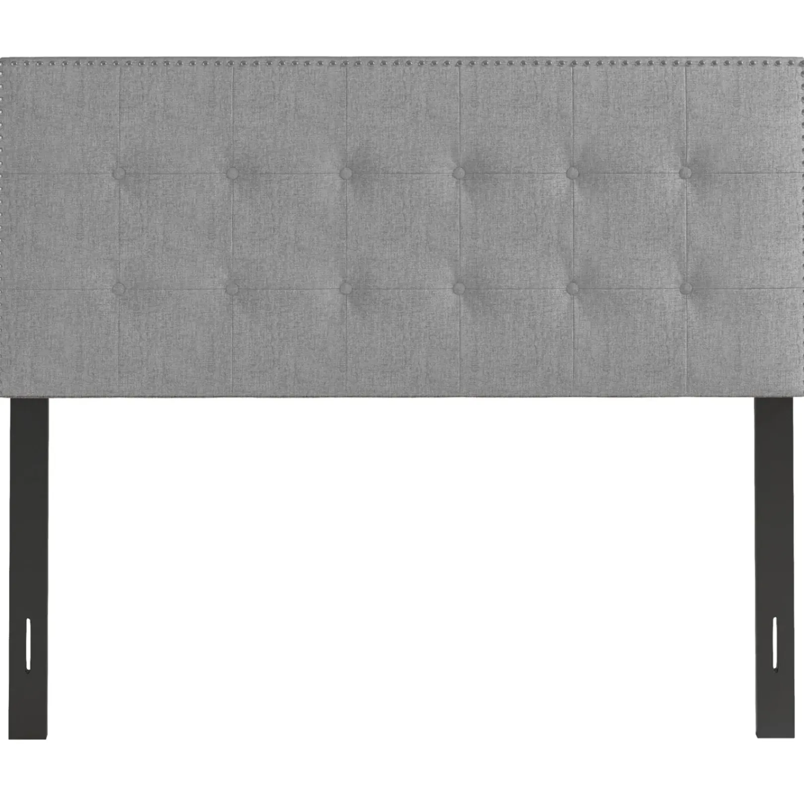 Brian Grey Tufted Headboard, Queen Bargain Sale Bedroom