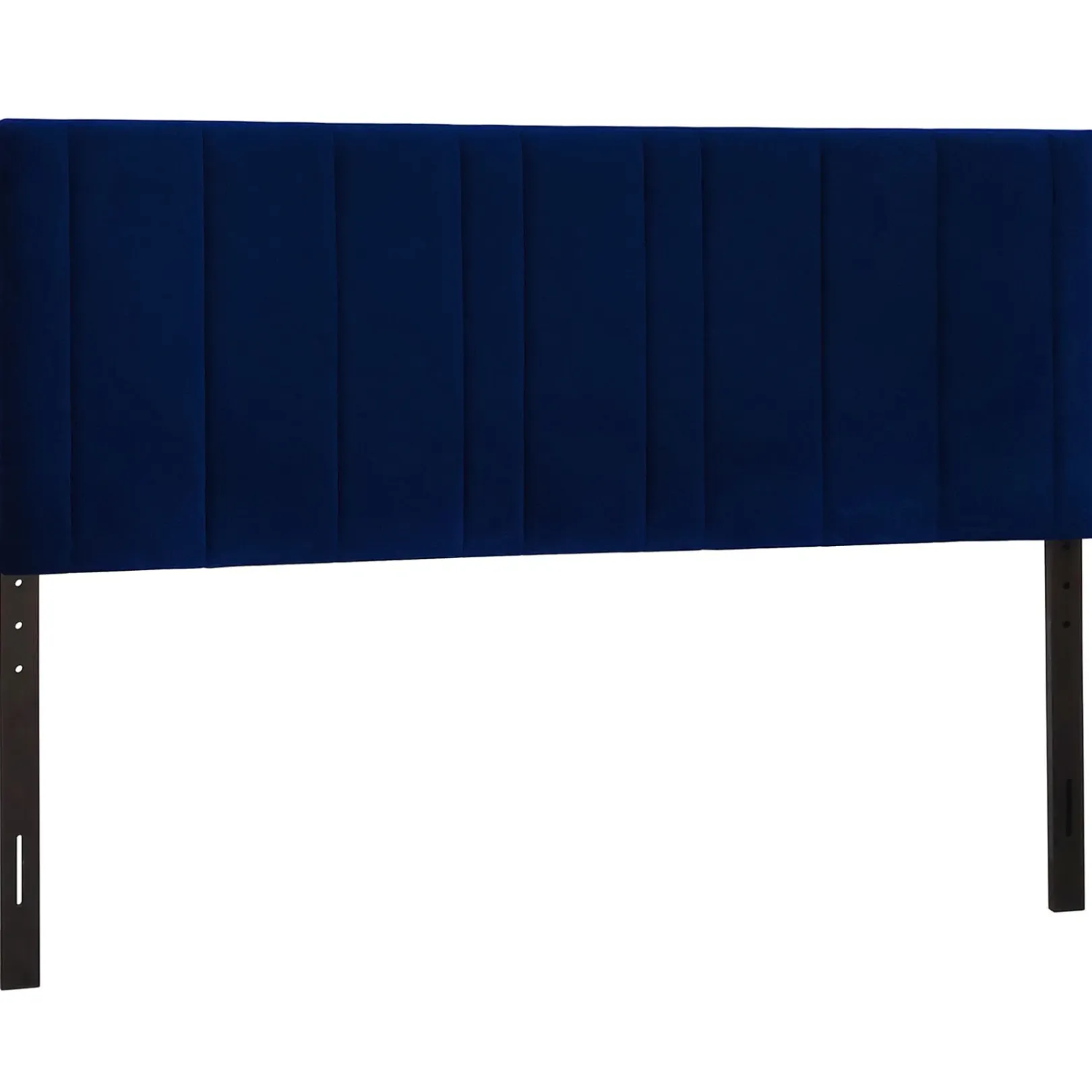 Discount Chandler Channeled Navy Velvet King Headboard Bargain Sale Bedroom