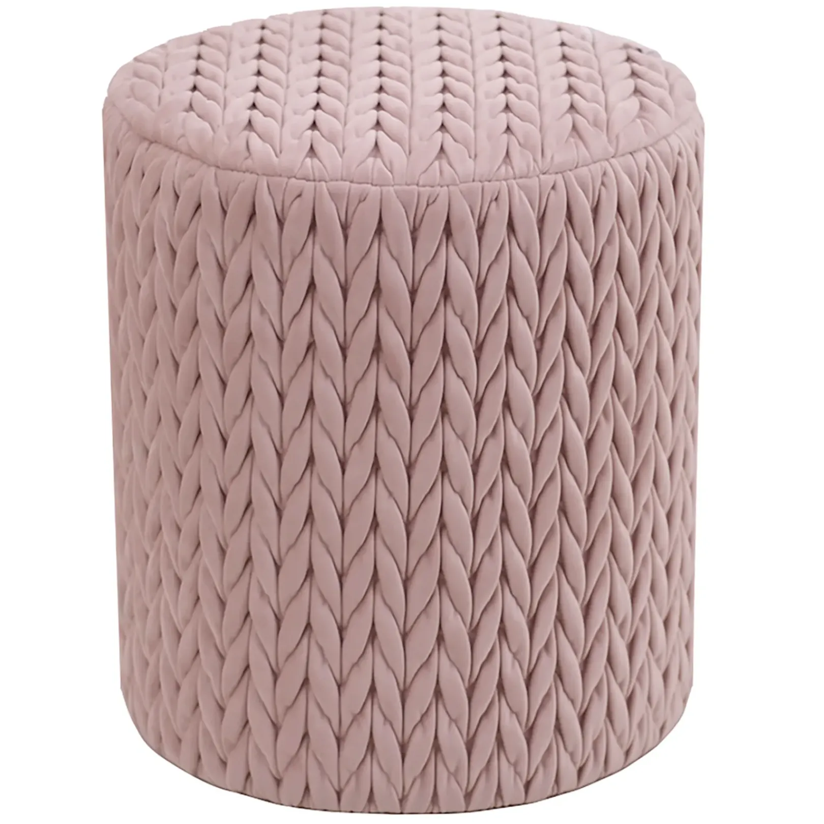 New Cheryl Quilted Ottoman, Blush Discount Ottomans & Poufs