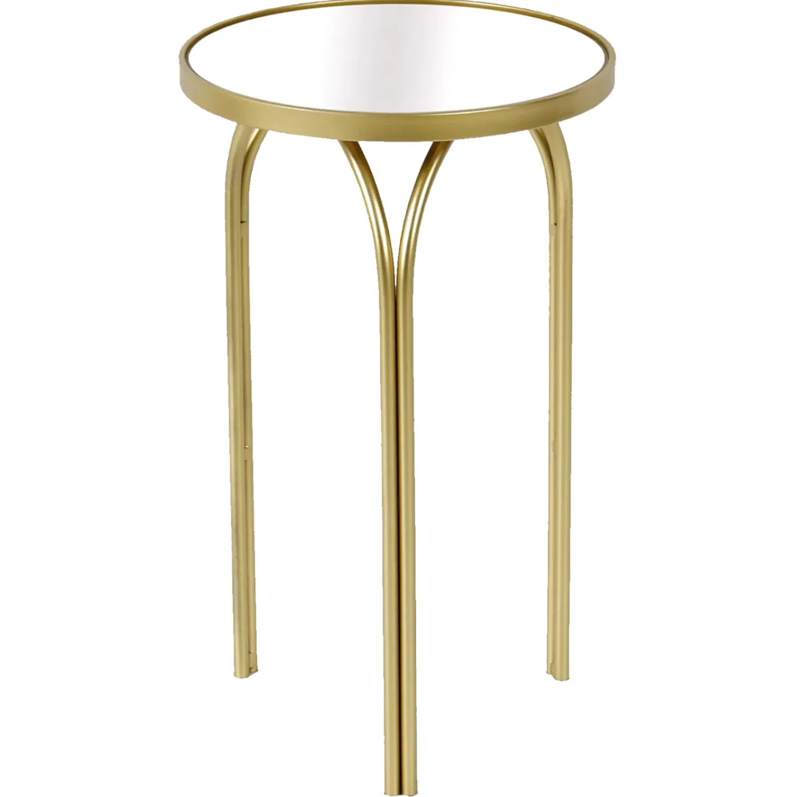 Discount Colton Mirrored-Top Accent Table, Gold Promotion Accent Tables