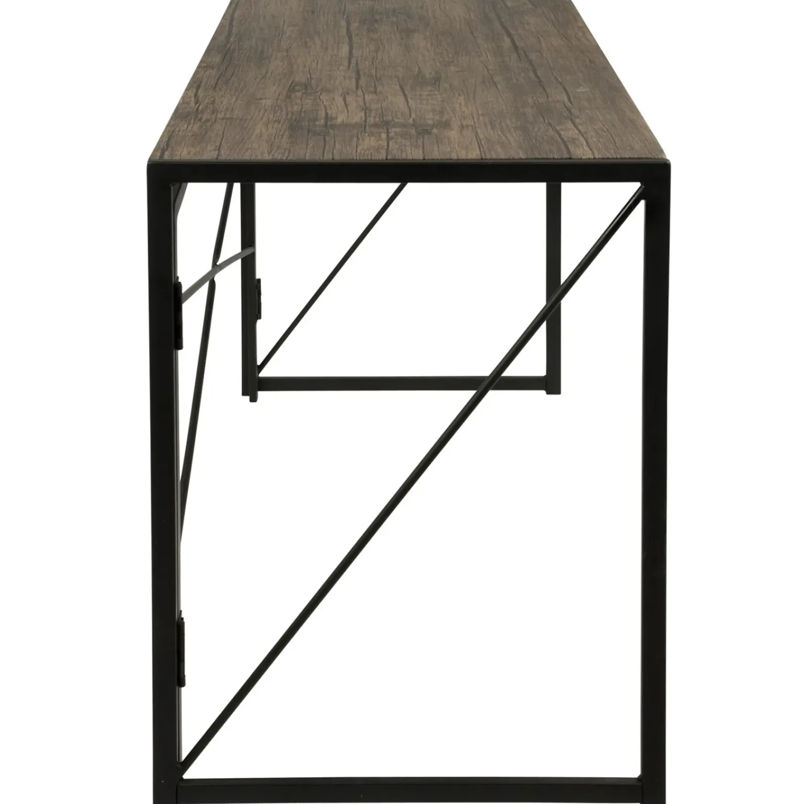 New Dakota Black & Brown Industrial Modern Office Desk Bargain Sale Office