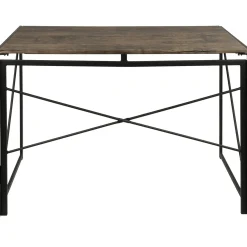 New Dakota Black & Brown Industrial Modern Office Desk Bargain Sale Office