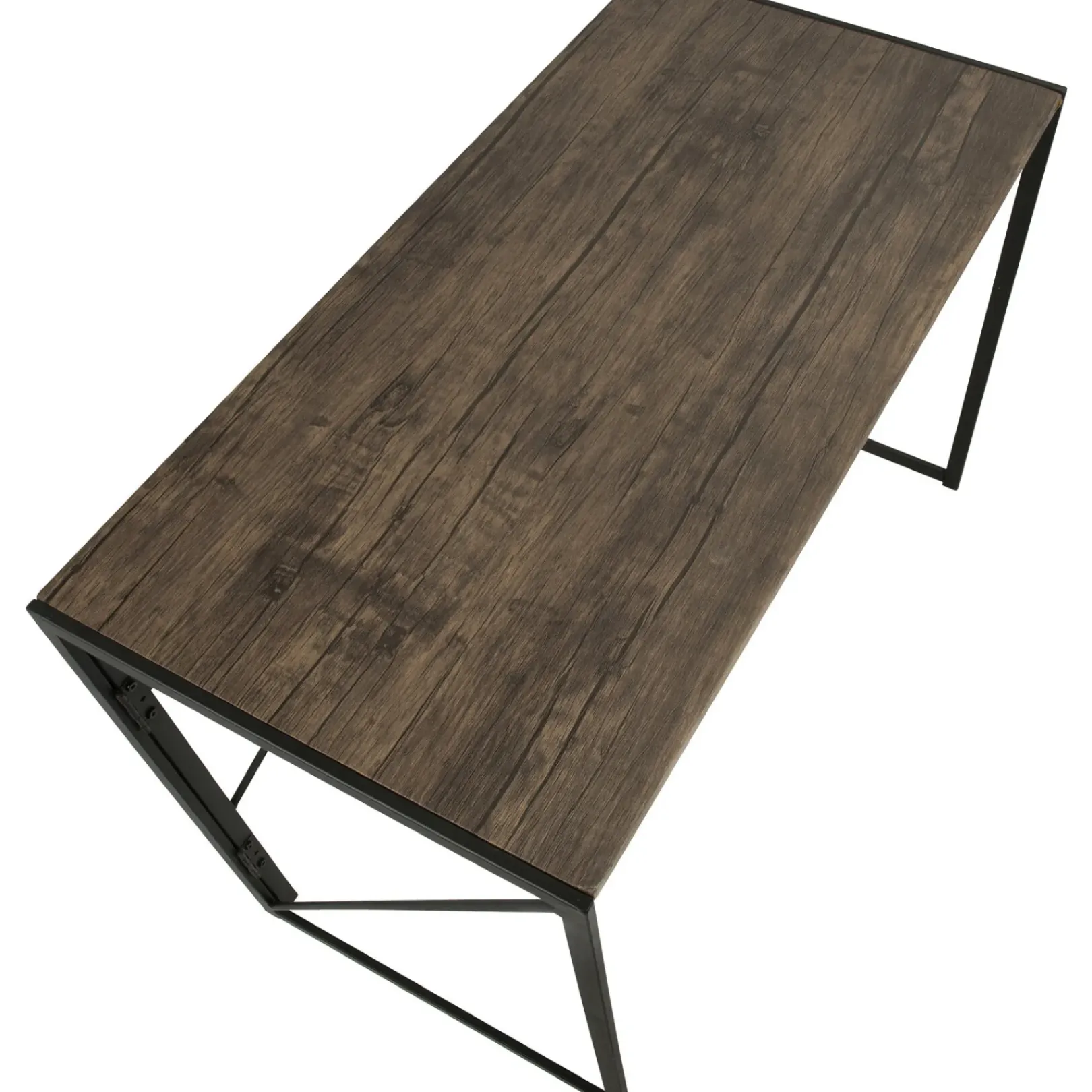 New Dakota Black & Brown Industrial Modern Office Desk Bargain Sale Office