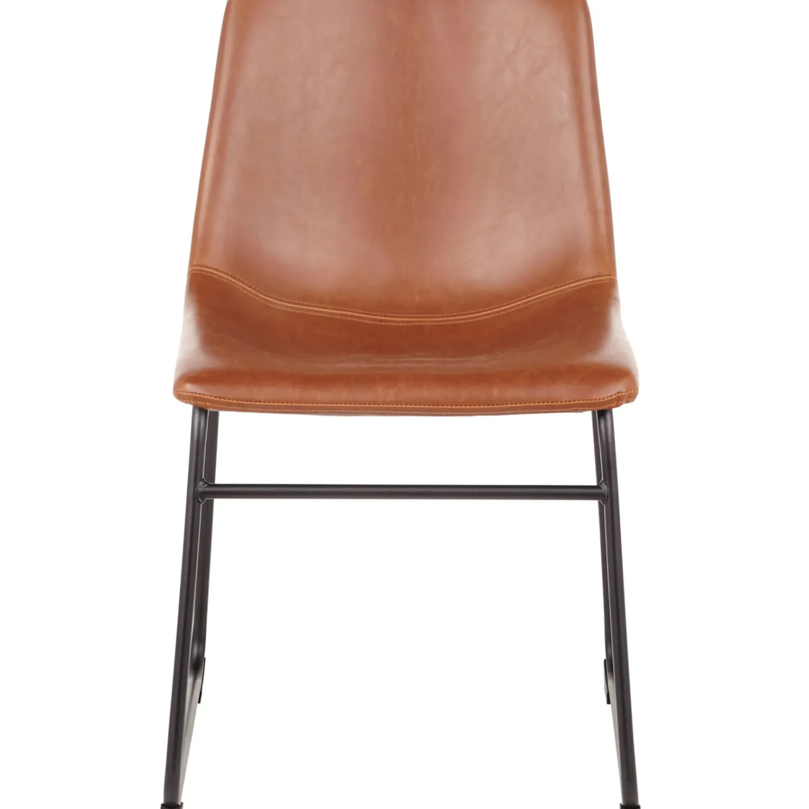 Online Drake Modern Industrial Dining Chair, Cognac Clearance Dining Chairs & Benches