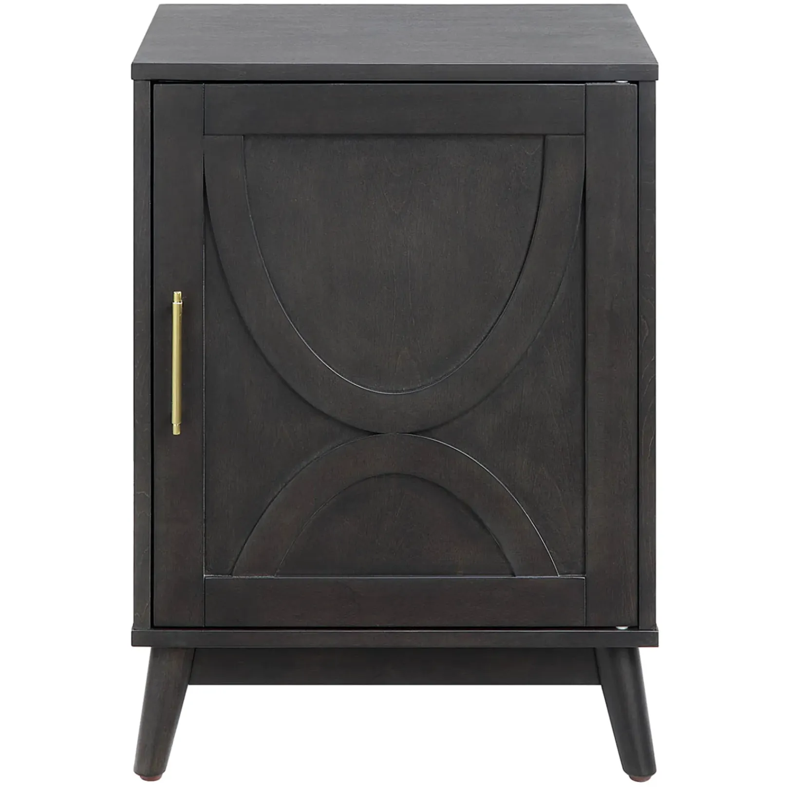 Ezra Dark Brown Cabinet With Gold Handle Promotion Cabinets & Chests
