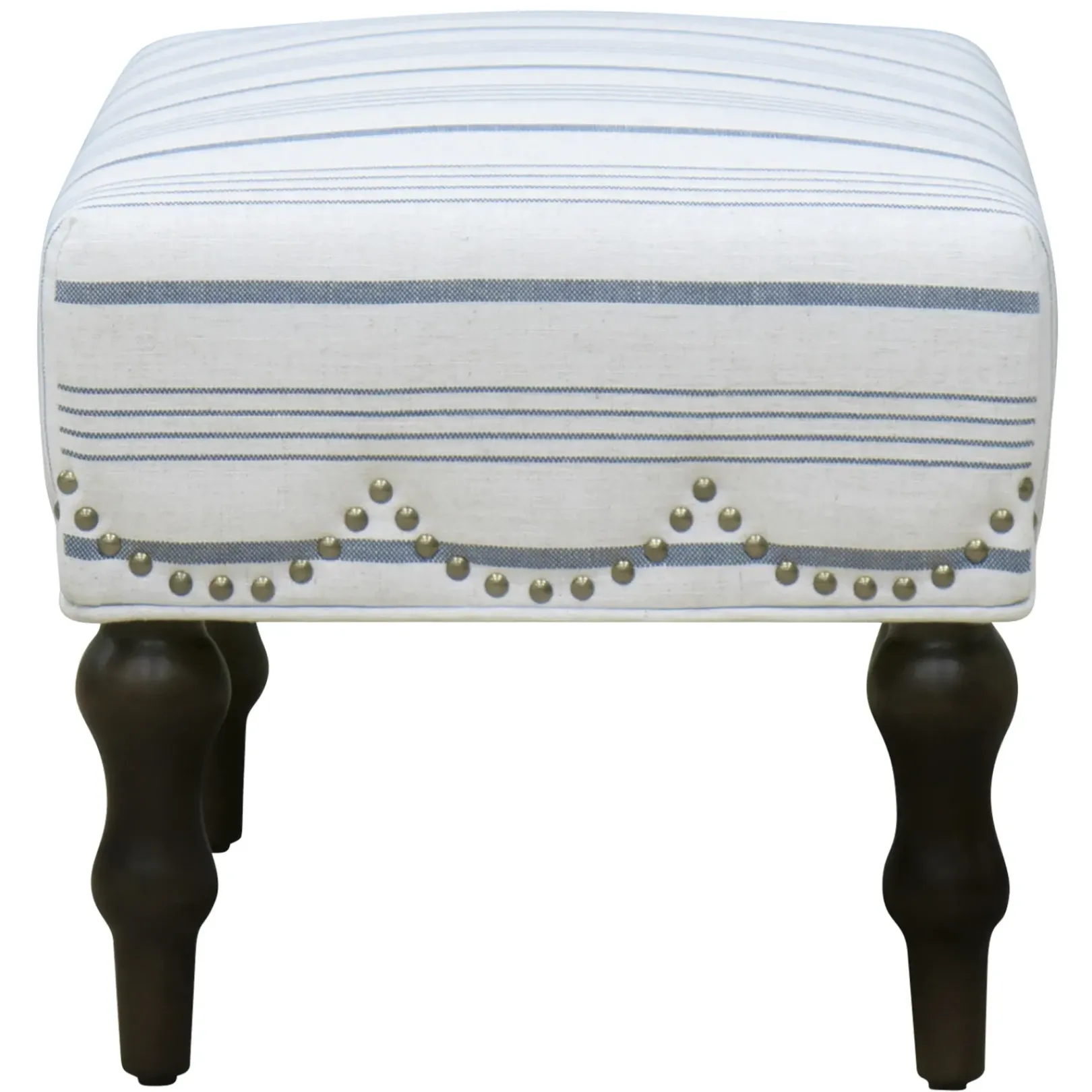 New Grace Mitchell Olivia Scalloped Ottoman Flash Sale Ottomans & Poufs