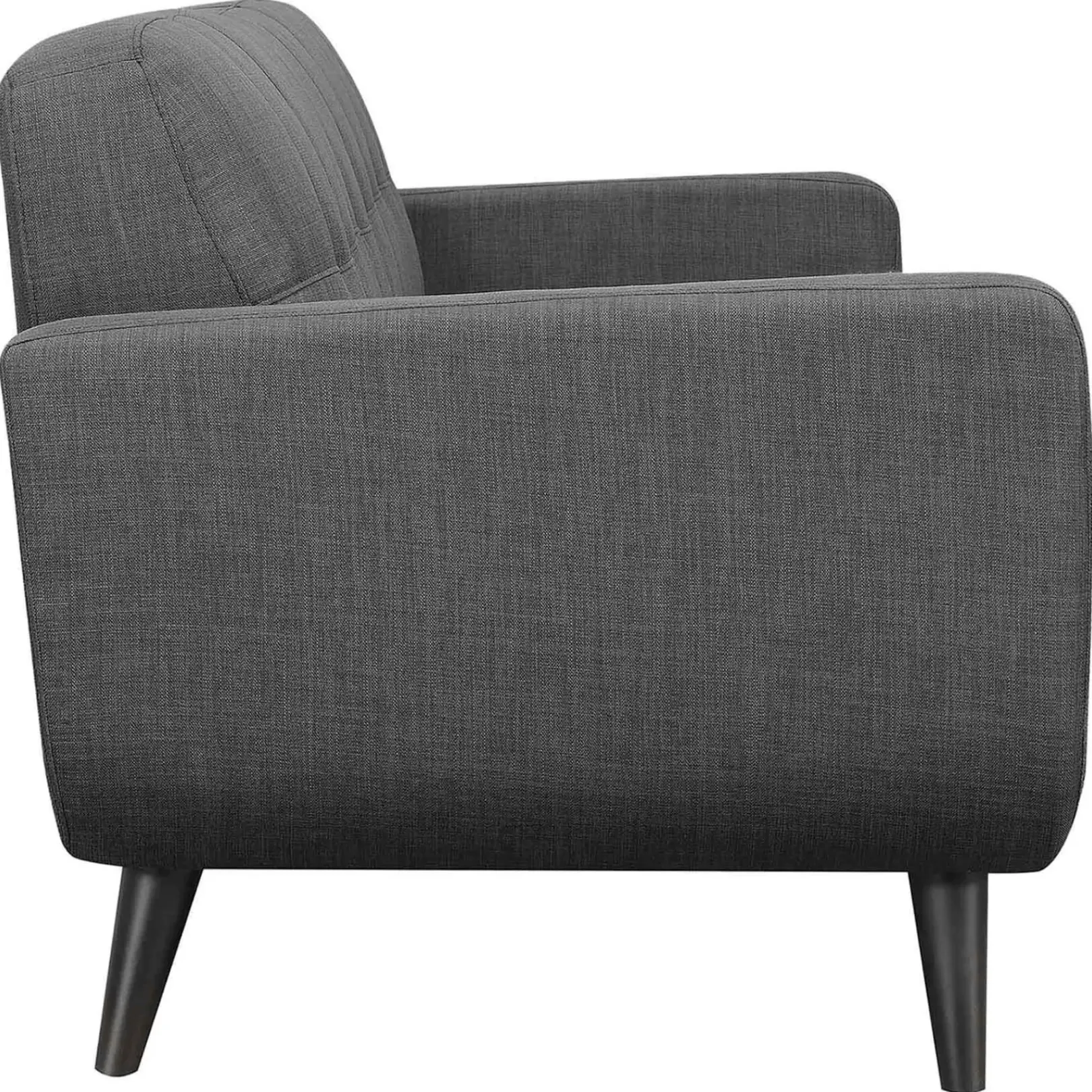 Hadley Tufted Back Accent Chair, Charcoal Grey Flash Sale Accent Chairs