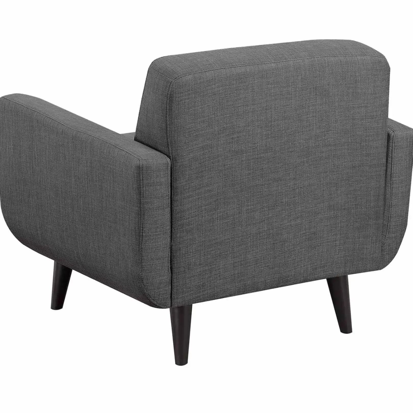 Hadley Tufted Back Accent Chair, Charcoal Grey Flash Sale Accent Chairs