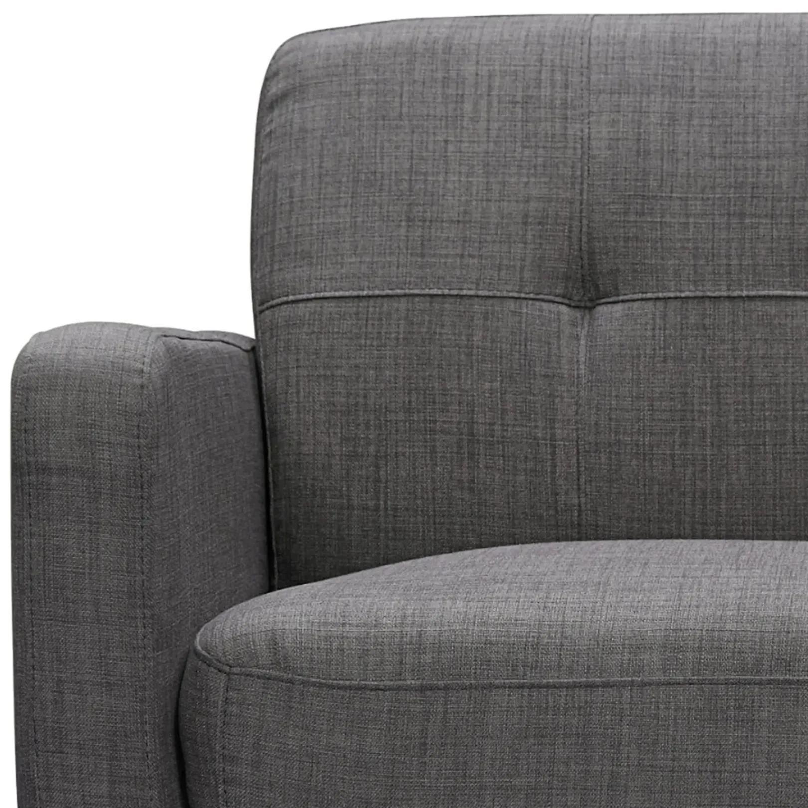 Hadley Tufted Back Accent Chair, Charcoal Grey Flash Sale Accent Chairs