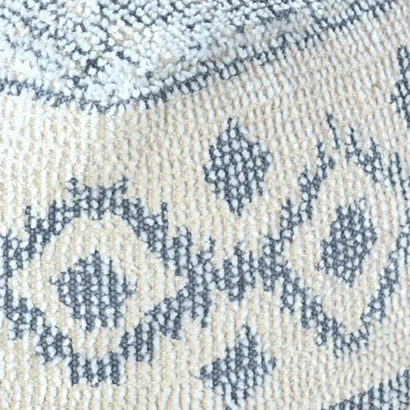 Outlet Honeybloom Blue & Cream Pouf Low Price Ottomans & Poufs