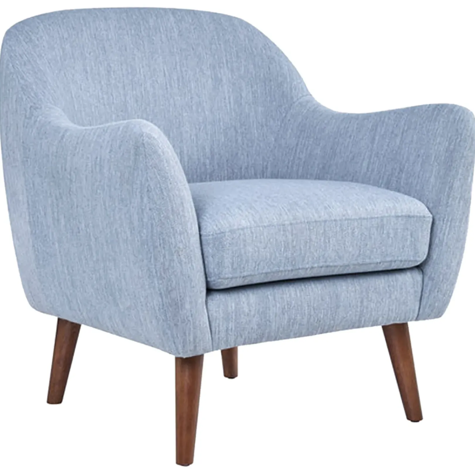 Clearance Honeybloom Braxton Blue Arm Chair Good Quality Accent Chairs