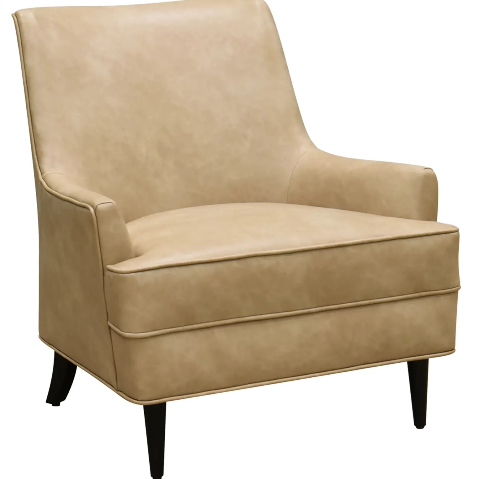 Honeybloom Colton Armchair Faux Leather Buff Promotion Accent Chairs