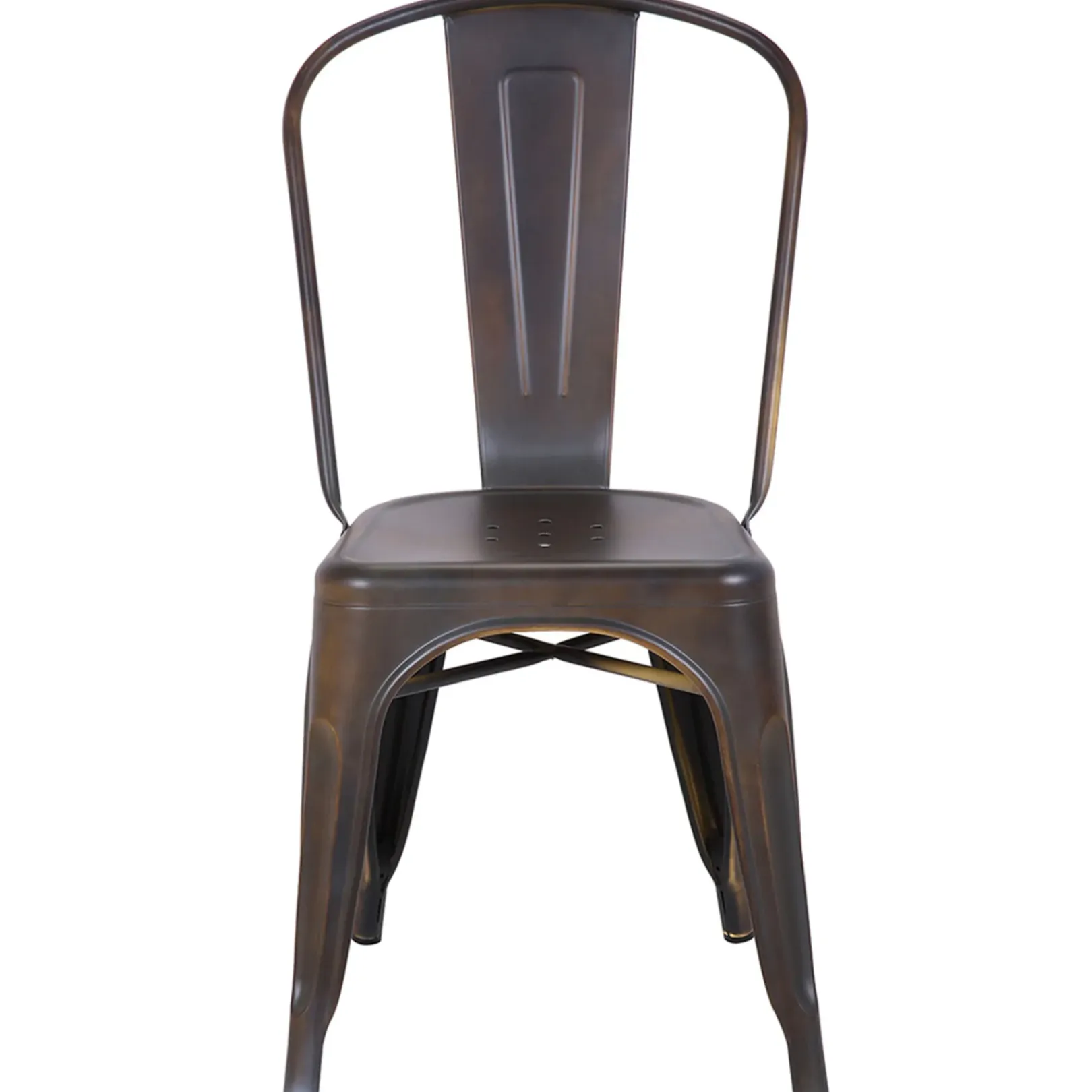 New Honeybloom Idris Bronze Metal Dining Chair Discount Dining Chairs & Benches
