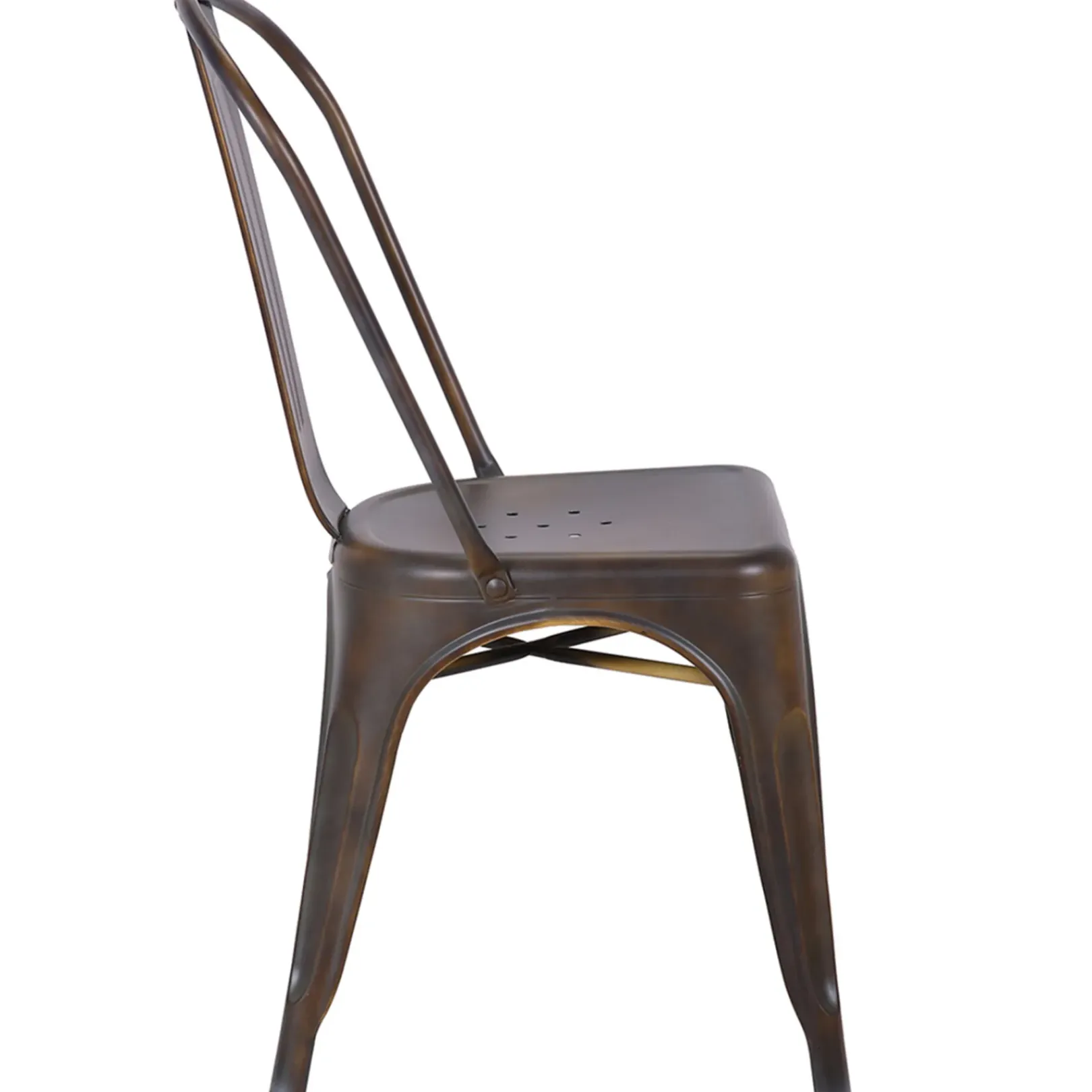 New Honeybloom Idris Bronze Metal Dining Chair Discount Dining Chairs & Benches