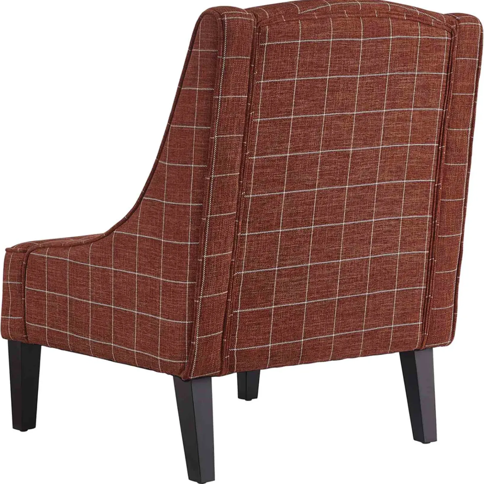 Best Honeybloom Kayson Paprika Plaid Accent Chair Low Price Accent Chairs