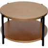 Sale Honeybloom Sienna Wood & Metal Coffee Table Cheaper Coffee & End Tables