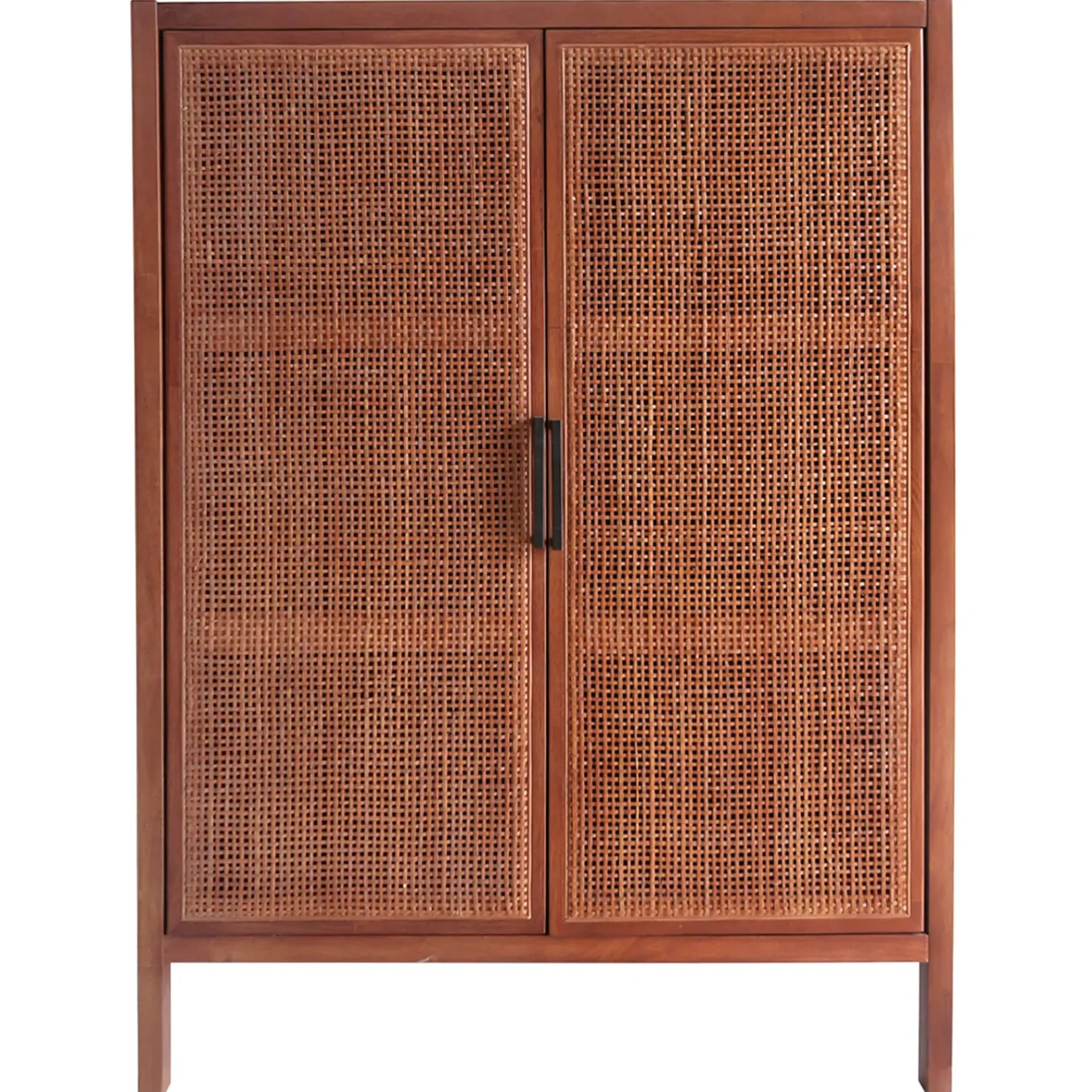 Outlet Honeybloom Wood Rattan Door Cabinet Premium Cabinets & Chests