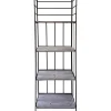 Best 63In. Metal Baker Rack With Folding Wood Top Shelves Featured Baker'S Racks & Bar Carts