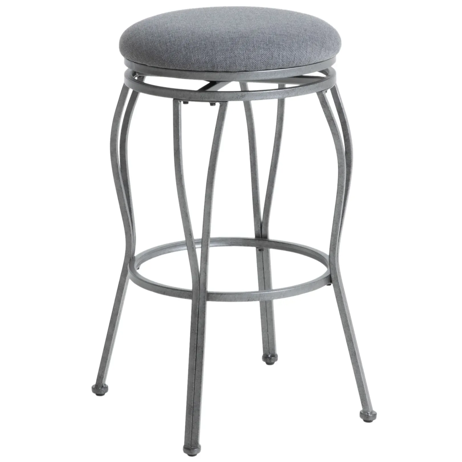 Clearance Joseph Light Grey Backless Barstool, 29 Bargain Sale Dining Chairs & Benches