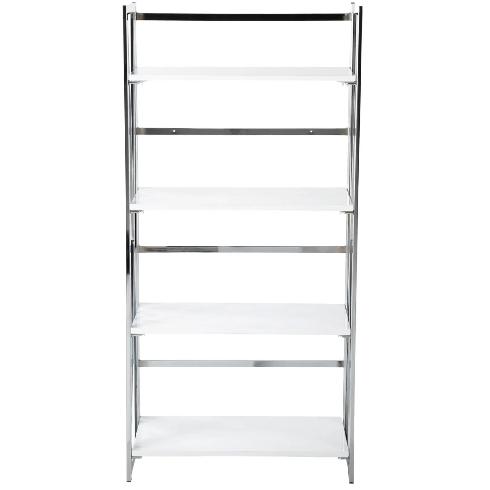 Clearance Laila Ali Astrid Chrome Bookshelf Promotion Office