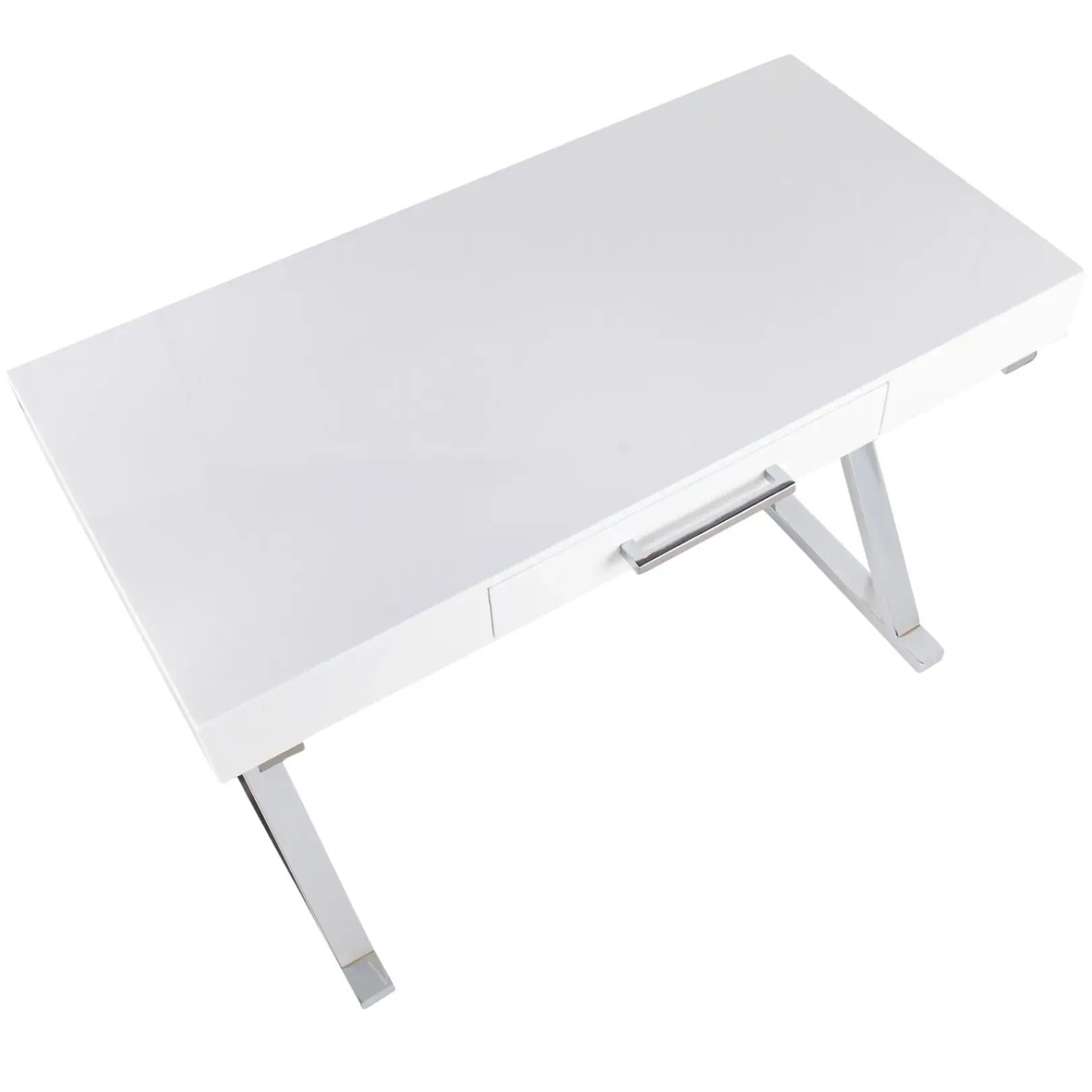 Discount Laila Ali Astrid Chrome Desk Bargain Sale Office