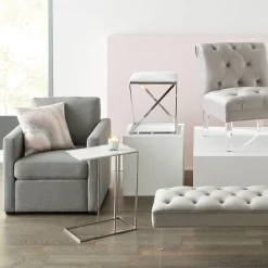 Discount Laila Ali Harlowe Modern Track Arm Chair Promotion Accent Chairs