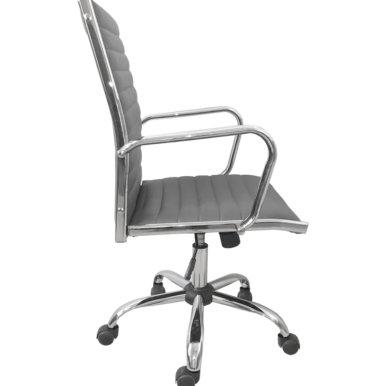 Outlet Maxwell Adjustable Faux Leather Office Chair, Grey Bargain Sale Office
