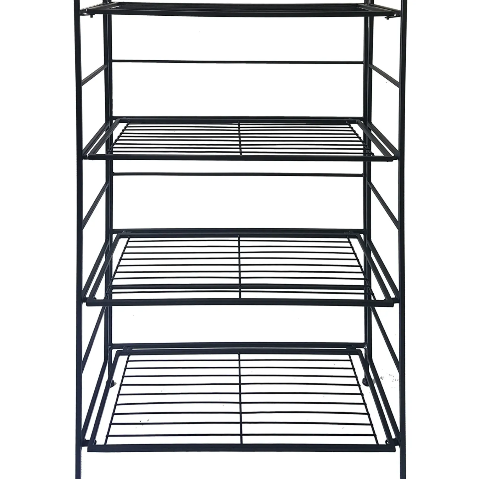 Outlet Metal 4 Tier Folding Rack With Wire Shelves Discount Online Baker'S Racks & Bar Carts