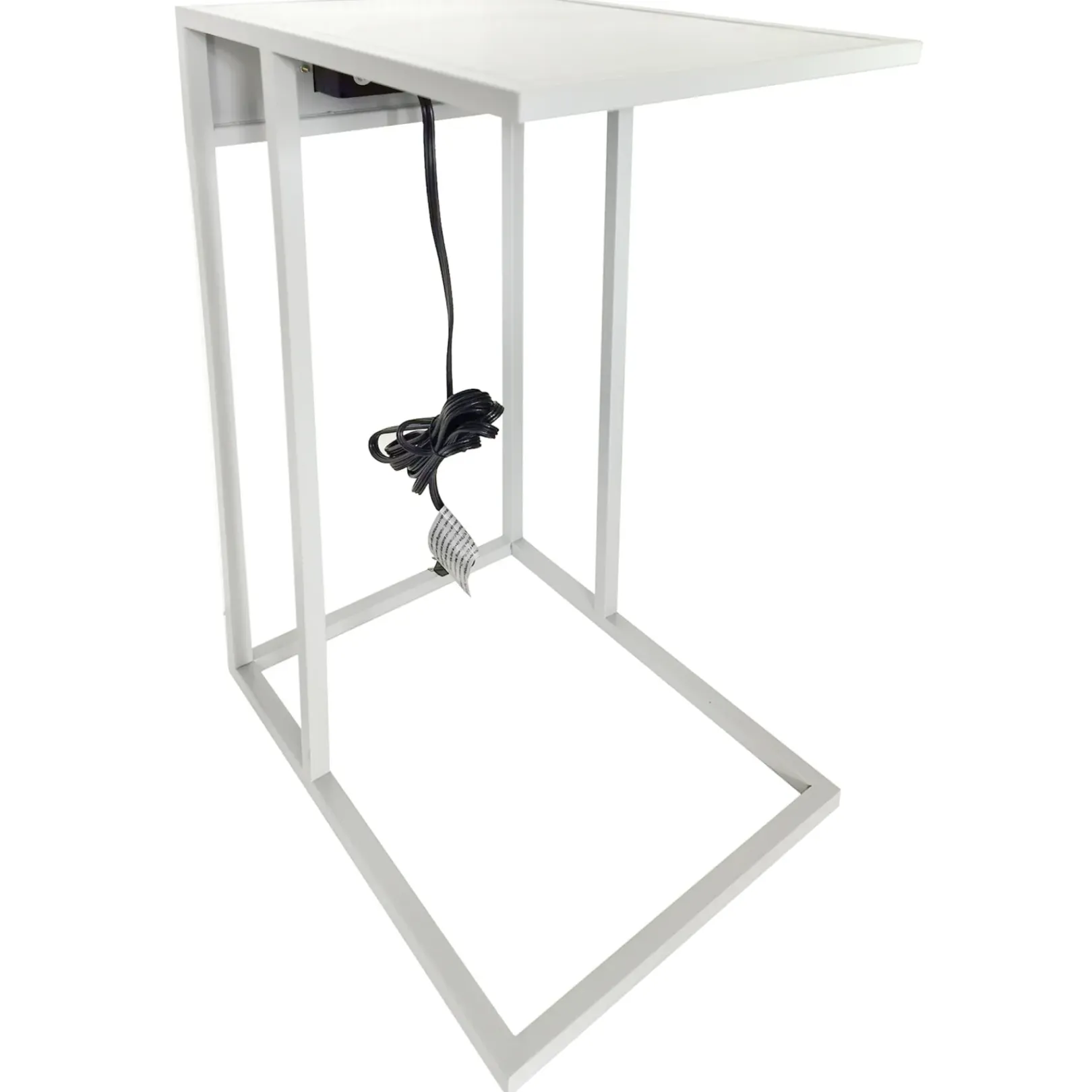 Clearance Metal C-Table With Usb Port, Grey Exquisite Gifts Accent Tables