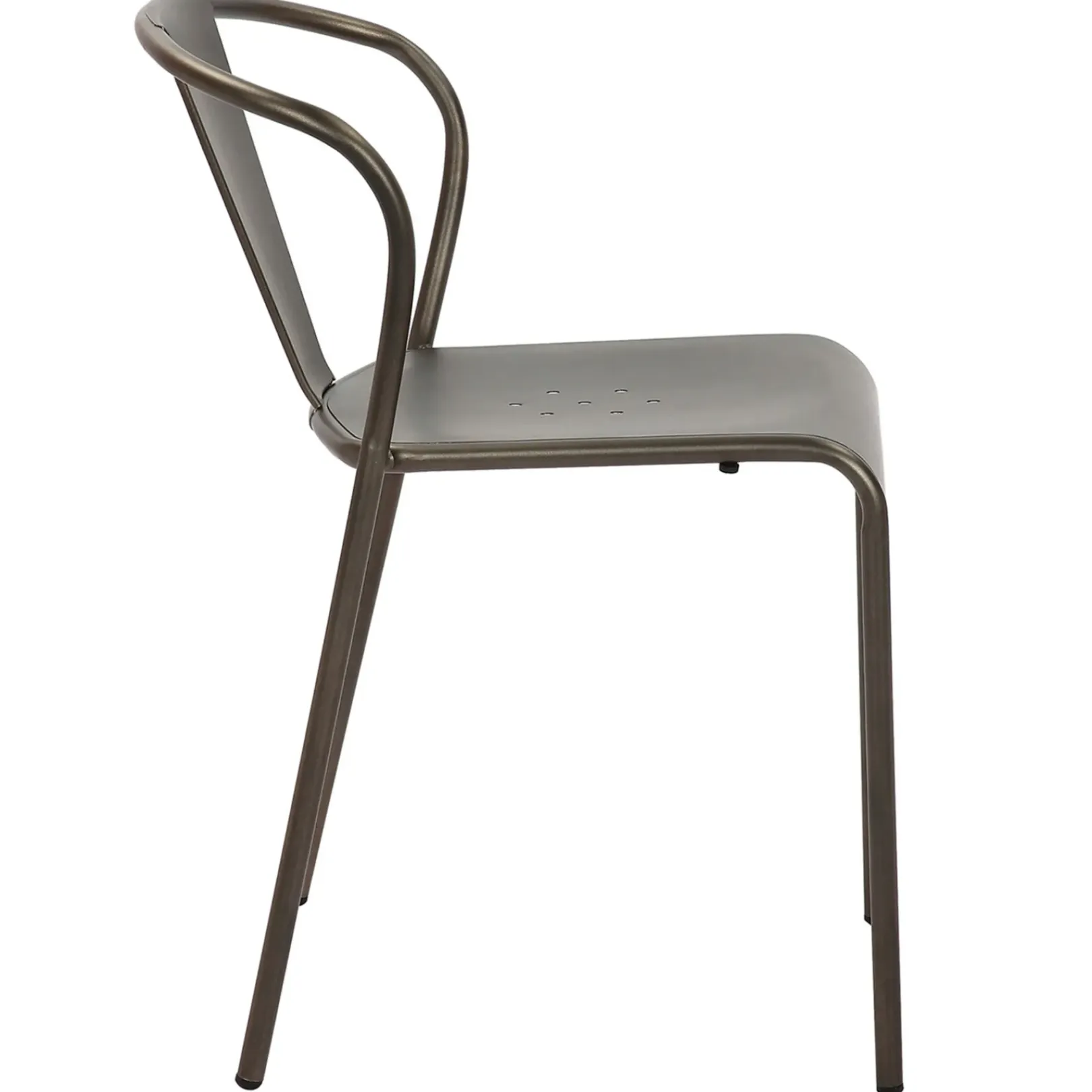 New Nova Dark Grey Metal Dining Chair Less Expensive Dining Chairs & Benches