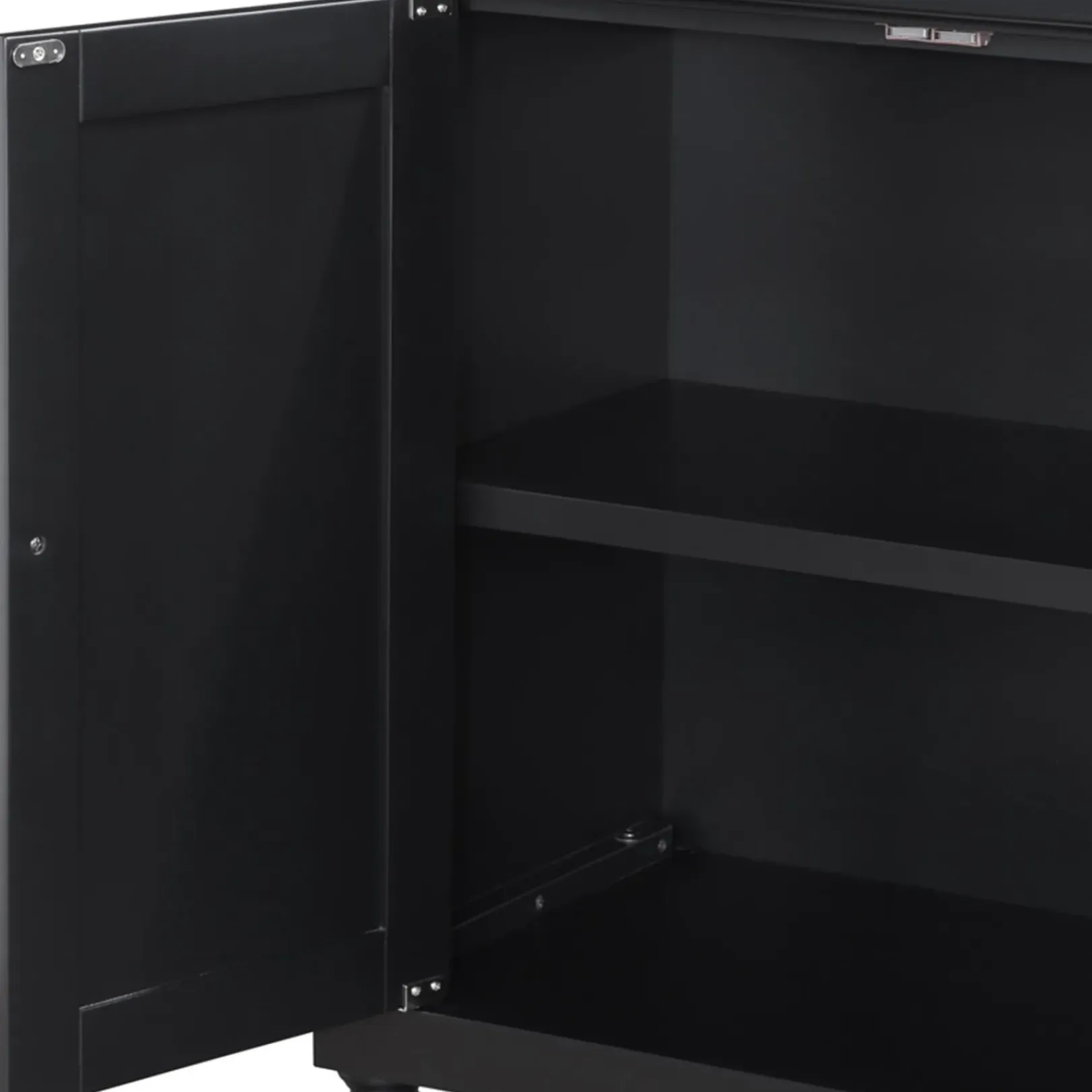 Sale Providence Asbury Black 2-Door Cabinet Cheaper Cabinets & Chests