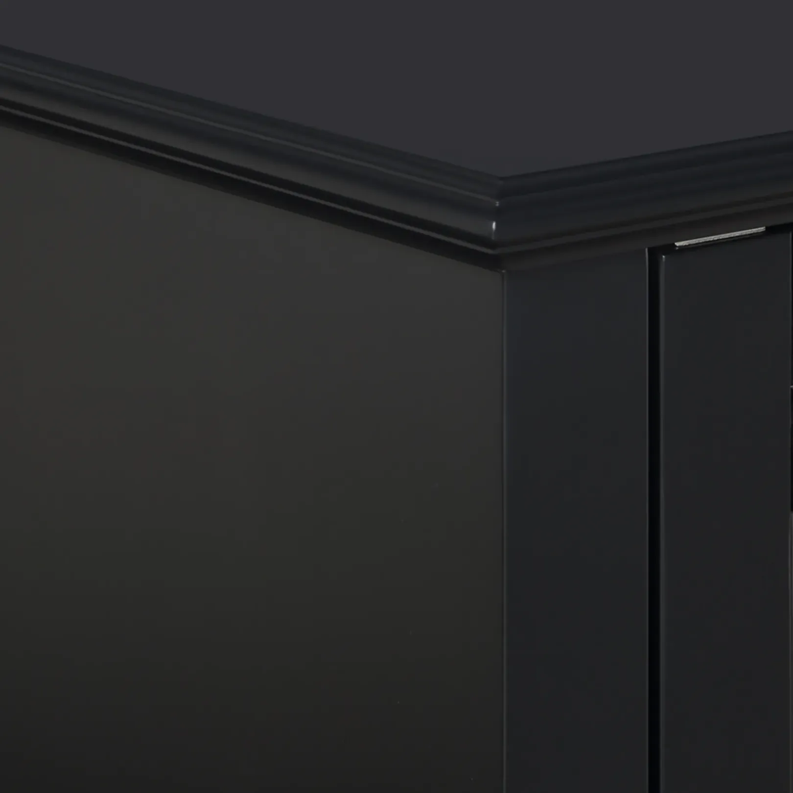 Sale Providence Asbury Black 2-Door Cabinet Cheaper Cabinets & Chests