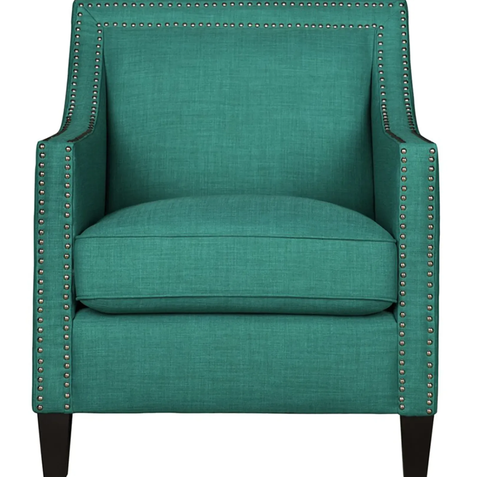 Clearance Providence Erica Studded Accent Chair, Teal Opening Sales Accent Chairs