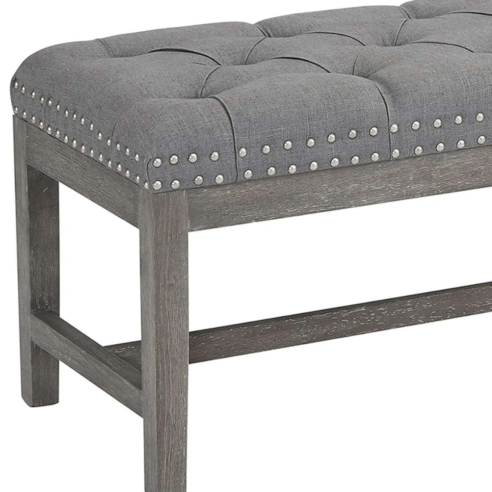 Sale Providence Ferdinand Bench, Grey Gift Selection Stools & Benches