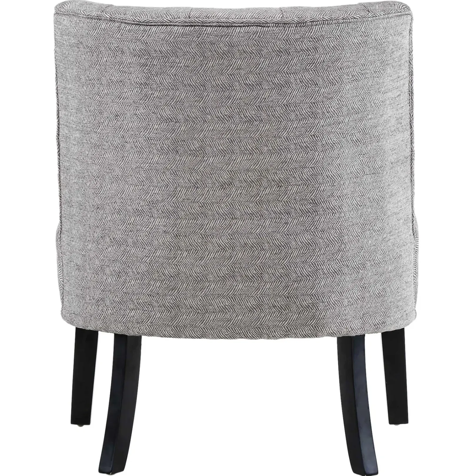 Rich Dark Grey Tufted Armless Accent Chair With Performance Fabric Opening Sales Accent Chairs