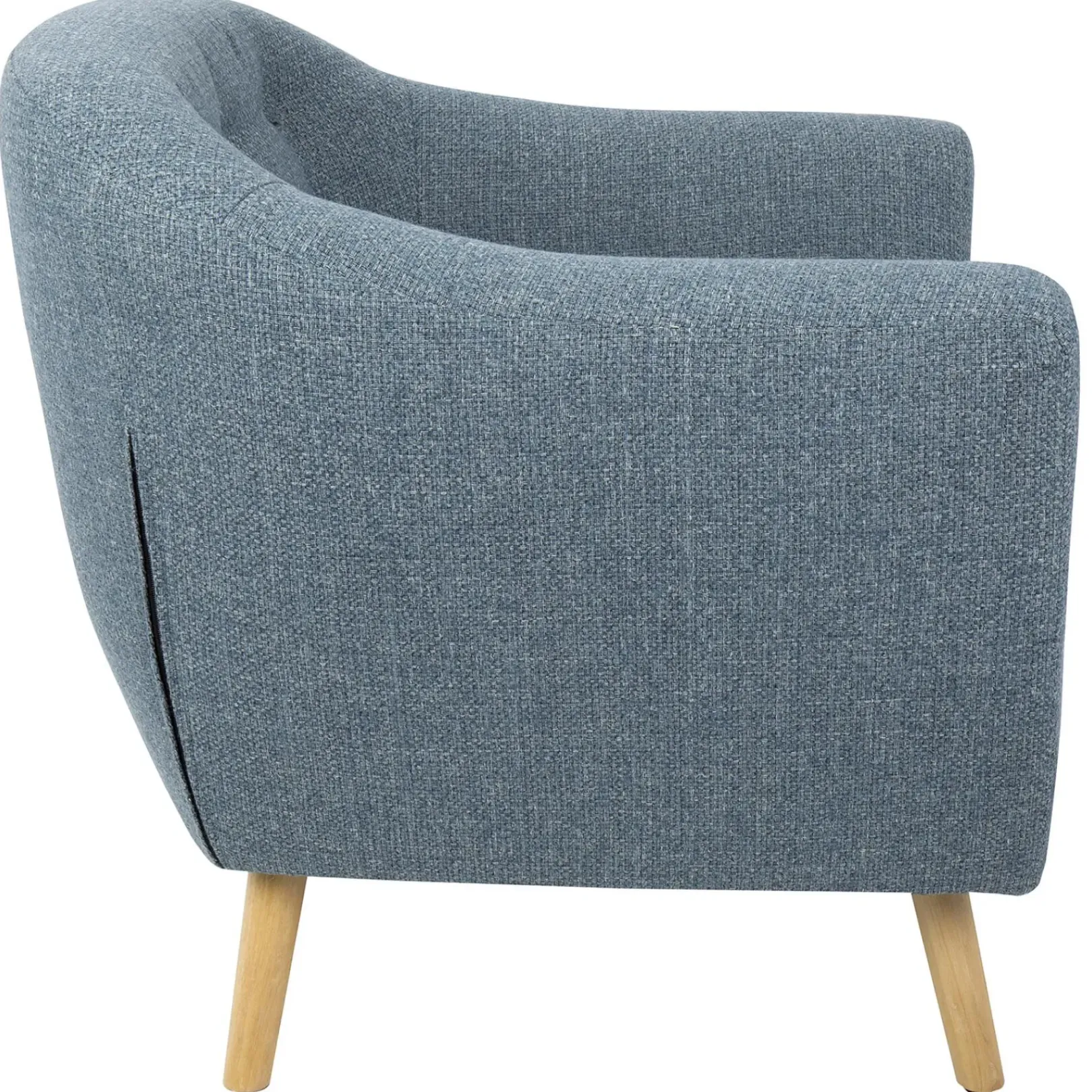 Clearance Rockwell Blue Mid-Century Modern Accent Chair Opening Sales Accent Chairs