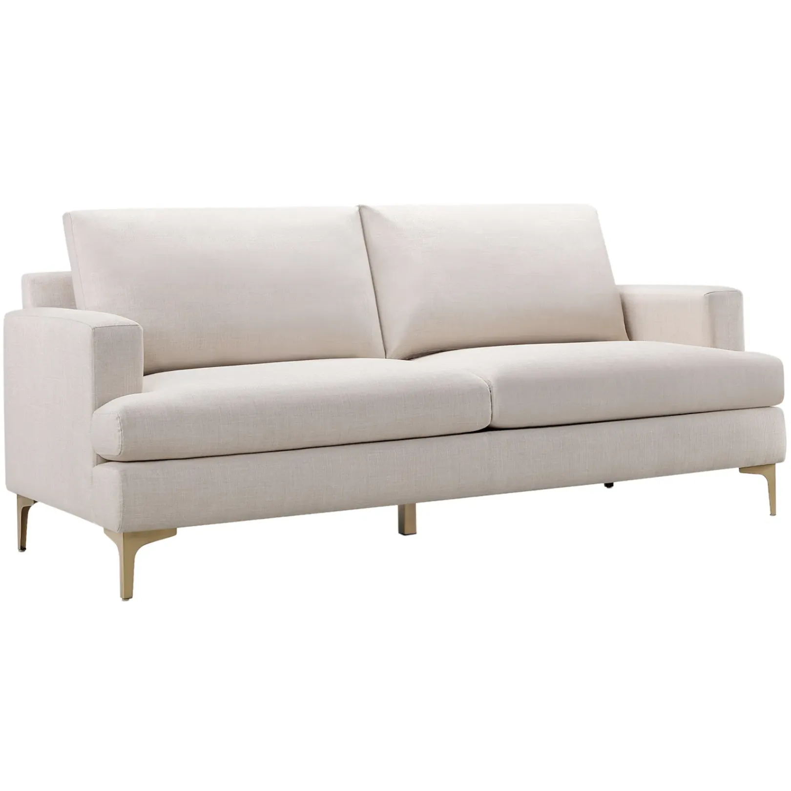 Clearance Tribeca Ivory Upholstered Sofa Opening Sales Sofas & Settees & Loveseats