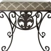 Discount Vanity Fleur De Lis Black Rec Low Price Stools & Benches