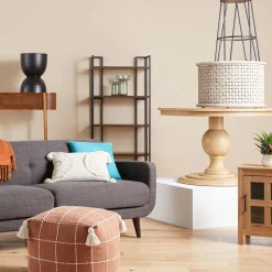 Clearance Wood Cutout Drum Coffee Table Online Discount Coffee & End Tables