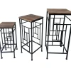 Clearance Wood Top Plant Stand With Metal Frame, Small Exquisite Gifts Plant Stands